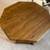 Solid Oak Octagon Coffee Table – Vintage Style 3 thumbnail