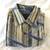 JHANE BARNES Open-Weave Beige-Blue Men’s Shirt, Size L - LN 12 thumbnail