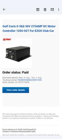 Golf cart motor controller 1