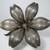 Vintage Pewter Lotus Flower Ashtrays, removable lids 5 thumbnail