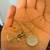 Yellow Gold Necklace with Beautiful Bird Pendant in Gold & Natural Sto 7 thumbnail