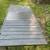 Black painted cast steel patio dining table with extension 7 thumbnail