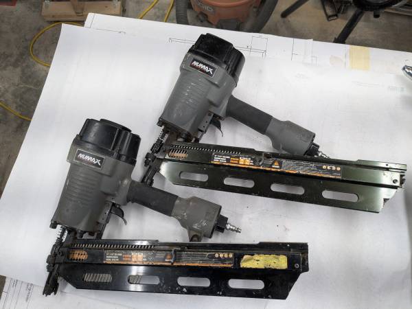 NuMax penumatic air framing nailer SFR2190 1