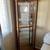 Vintage Curio Cabinet Solid Wood 5-Glass Shelves Lighted Mirrored 2 thumbnail