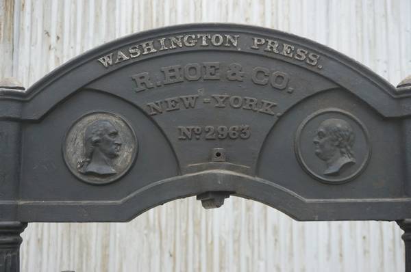 Vintage printing press machines R. HOE & Co. Washington Press and John - $1,500 (knoxville)63441330316419122