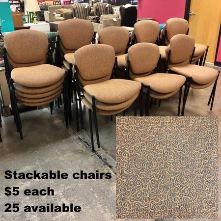 $5 stackable chairs at Diversity Thrift 1