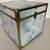 White Cat with Blue Eyes Wooden Trunk Chest Toy Storage Box 16" Cube 3 thumbnail