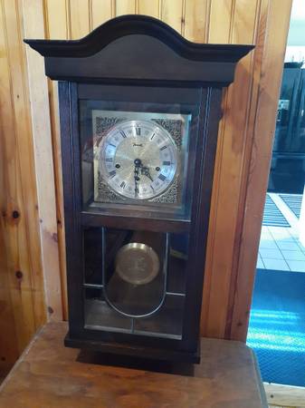 VTG Jauch West Germany 8 day Triple Chime Wall Clock 1