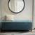 maniscalaco Button Tufted Rectangular Storage Bench Peacock Blue 6 thumbnail