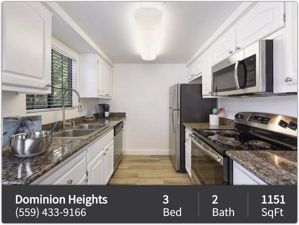 $2,305 / 3br - 1151ft2 - Abundant space in your new 3 bed 2 bath, along with washer and dryer (Fresno - Fresno)63798508726785120