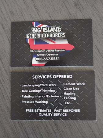 BIGISLAND GENERAL LABORERS 1