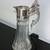 VTG PITCHER- CARAFE –1940’S SILVER & PRESSED GLASS 3 thumbnail