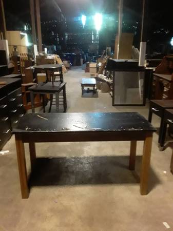 Wooden school table - in good condition. 1