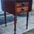 Sheraton Mahogany & Birdseye Maple Drop Leaf 2 Drawer Stand 13 thumbnail