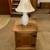 Solid sturdy wooden nightstand table 1 thumbnail