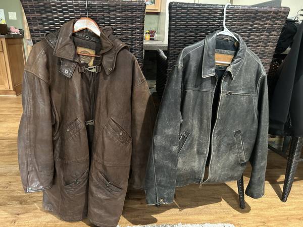 Leather jackets, pair OBO 1