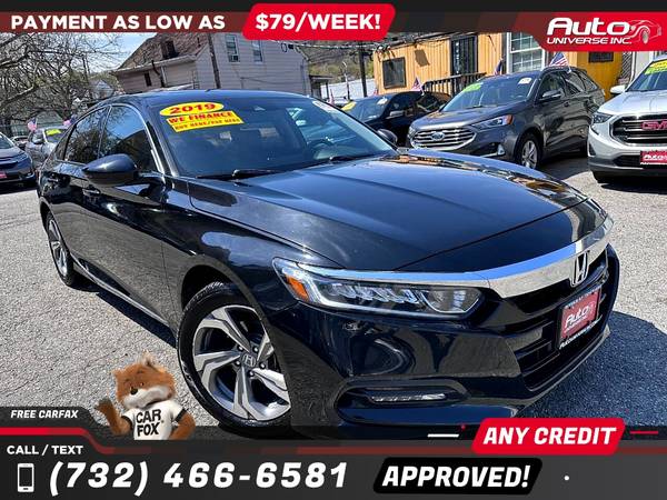 2019 Honda Accord EX LSedan 15T 15 T 15-T I4 I 4 I-4 - $500 (All advertised prices are DOWN PAYMENTS)63615097541123120