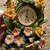 Decorative Desktop Clock with Butterflies and Flowers 1 thumbnail