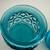 Vintage L E Smith Peacock Blue Moon and Stars 5” Canister 8 thumbnail