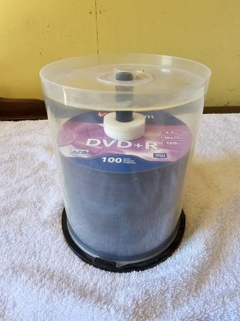 ~ 70 New DVD+R recordable discs 1