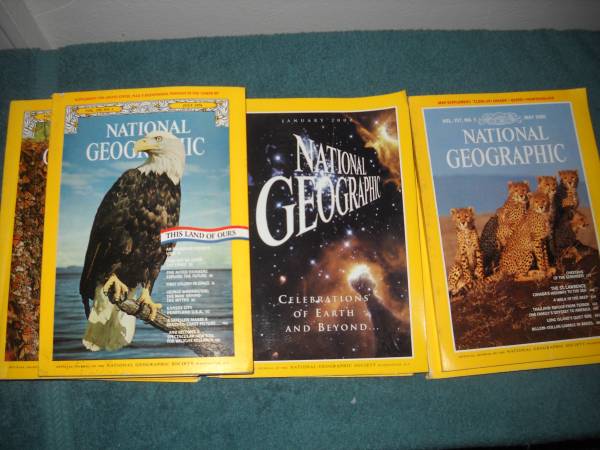 National Geographic about 200 books 1960-2001 1