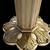 Ornate Pedestal High Coffee Table with Faux-Marble Top 4 thumbnail