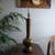 Large Vintage Brass Lamp with Shade 6 thumbnail
