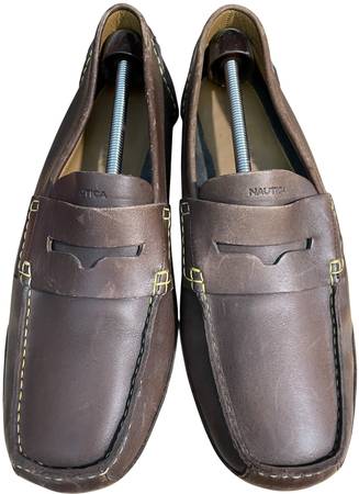Nautica Rhett Zapatos de Cuero para Conducir, Mocasines para Hombre, Talla 10, Limpio, Raro - $125 (Baldwin)63471464275201121