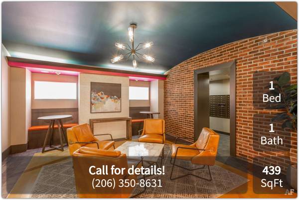 $1,519 / 1hab - 439ft2 - ¡Exactamente lo que querías! Un excelente departamento de 1 habitación, 1 baño en Seattle (Seattle - Centro de Seattle)63659695877123122