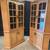 2 custom made wood corner cabinets 1 thumbnail