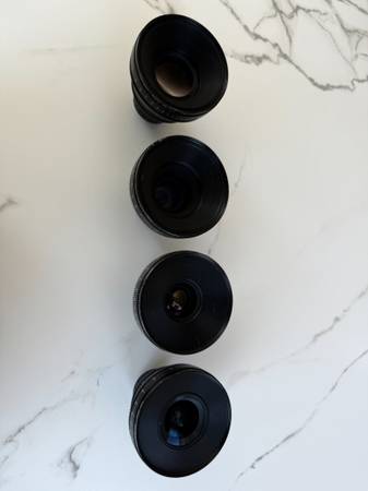 Zeiss CP.2 Compact Prime Cine Lens Set - 21mm, 35mm, 50mm, 85mm - PL M - $7,500 (san jose west)63436255371137122