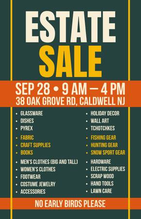 Estate Sale - 9/28 - 9a-4p 1