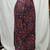 Vintage Paisley Floral Print Multicolor A-Line Midi Skirt - Women's L 2 thumbnail