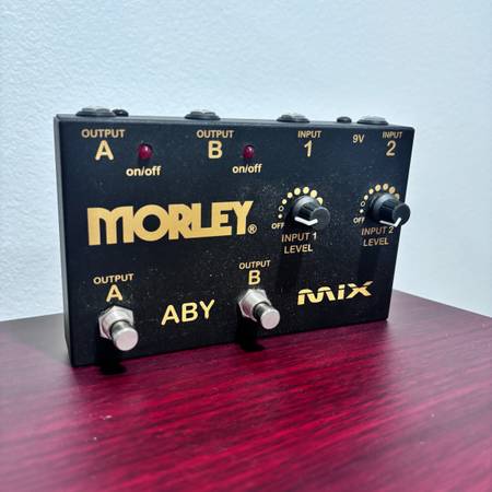 Morley ABY Mix 2-button Switcher/Mixer Pedal 1