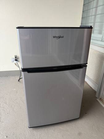 Two Door Whirlpool Mini Fridge 1