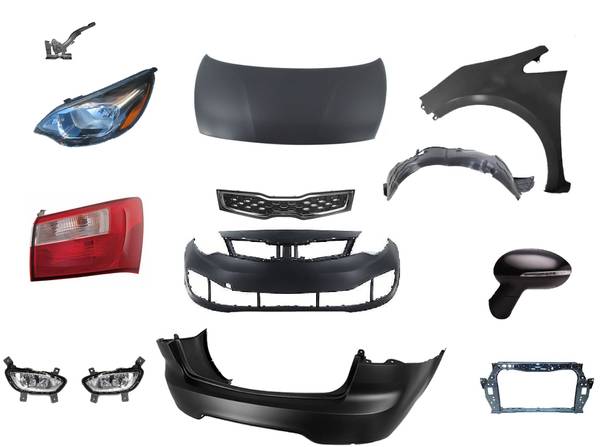 KIA RIO HOOD BUMPER FENDER RADIATOR SUPPORT REINFORCEMENT LAMP 1