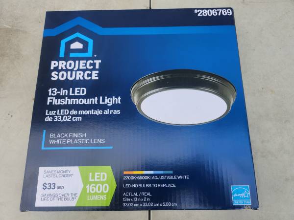 Project Source Bella 13-In LED Flushmount Light -BRAND NEW 1