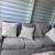 Modern Neutral Upholstered Loveseat Set – Excellent Condition 3 thumbnail