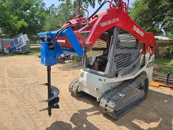 Skid Steer Auger Hole Digger ***equipment rental*** 1