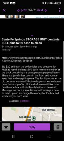 Santa Fe springs storage unit 1