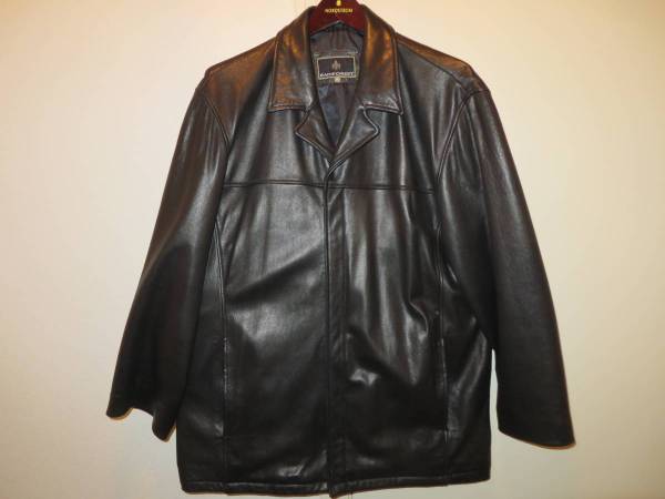 Men's Leather Jacket -- Size: M (*L) -Brand: Rainforest (by Nordstrom) 1