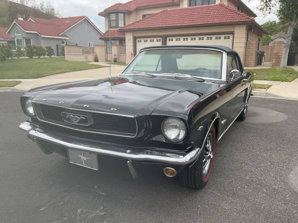 66 mustang conv v8 auto = uni body- up restoration - $45,000 (Simi)63470047879811121