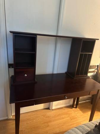 Desk with small shelf 1