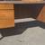 Mid Century Modern Executive Desk Mid Mod Finished Back Vintage 3 thumbnail