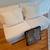 SOFA LOVESEAT COUCH ARMLESS MINT CONDITION IVORY 54W 36D 28H 6 thumbnail