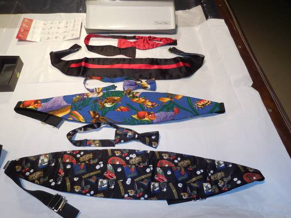 Variety of Gently Used Vintage Bow Tie and Cummerbund Sets (4 Sets) - $15 (Bothell)63470797668483122