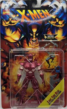 X-MEN ERIC THE RED WITH SUPER METALLIC ARMOR 1995 Toy Biz 1