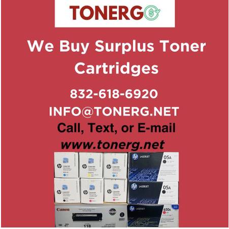 We want Surplus Toner Cartridges San Antonio & Austin Area 1