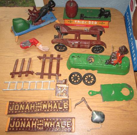 Vintage 16 Piece Lot of Coin Bank Parts Repair 1