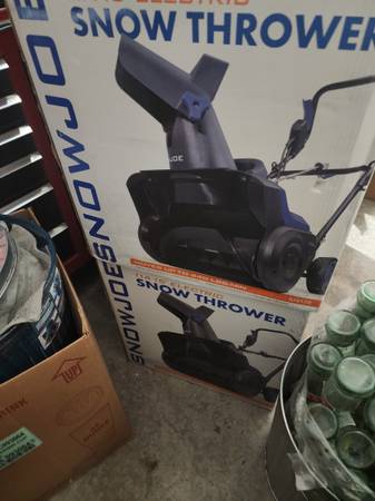 Electric snow joe snow blower 1